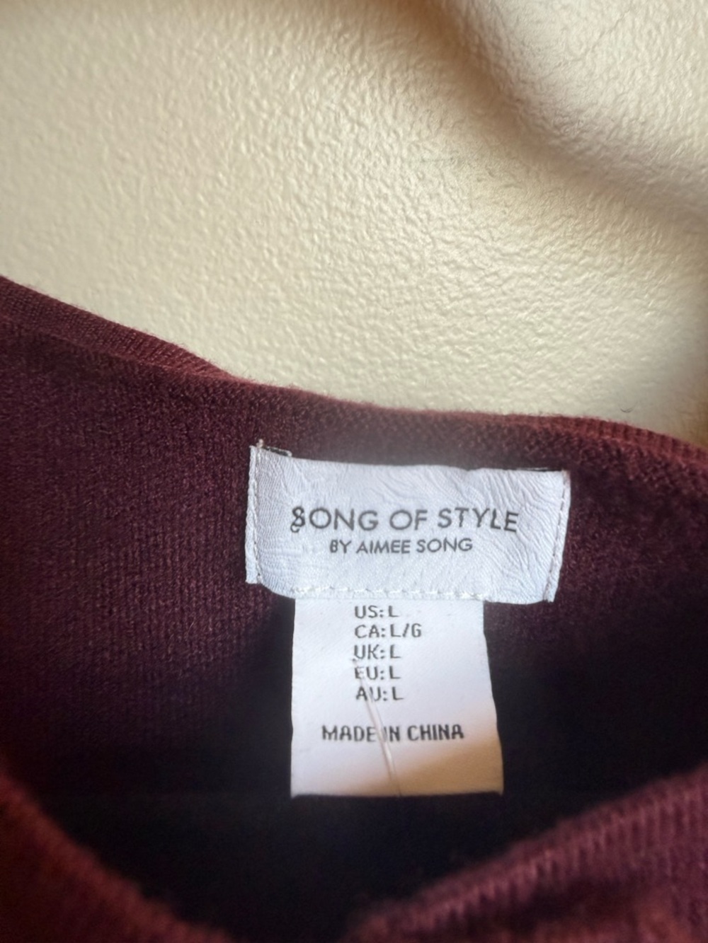 Song of Style Burgundy Button-Front Sleeveless Vest - Picture 2 of 2